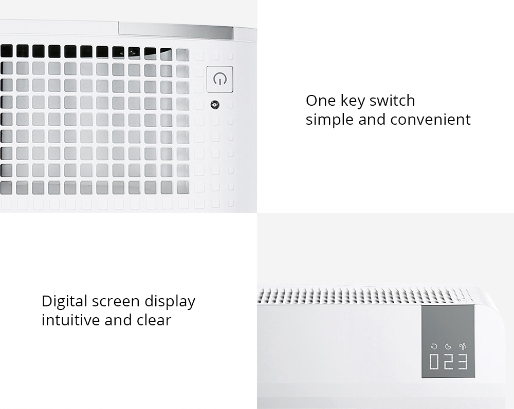 Baomi空気清浄機第2世代Lite効率的な除去ホルムアルデヒド99.97％浄化率デジタルディスプレイAPP Xiaomi YoupinからのAI音声インテリジェント制御-ホワイト