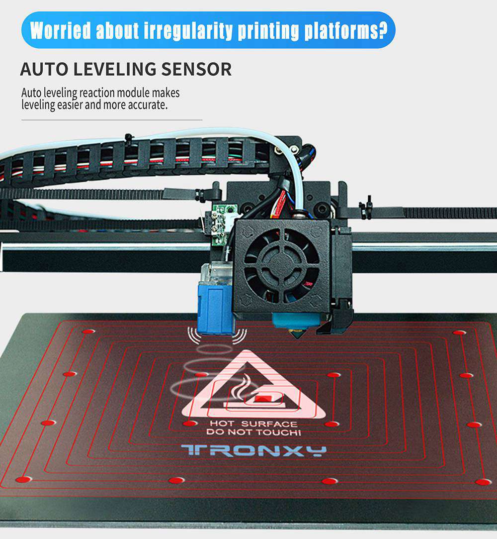 Tronxy 3D X5SA-500 Pro Upgraded FDM 3D Printer 500*500*600mm Linear Guide Titan Extruder CoreXY Ultra Silent Mainboard