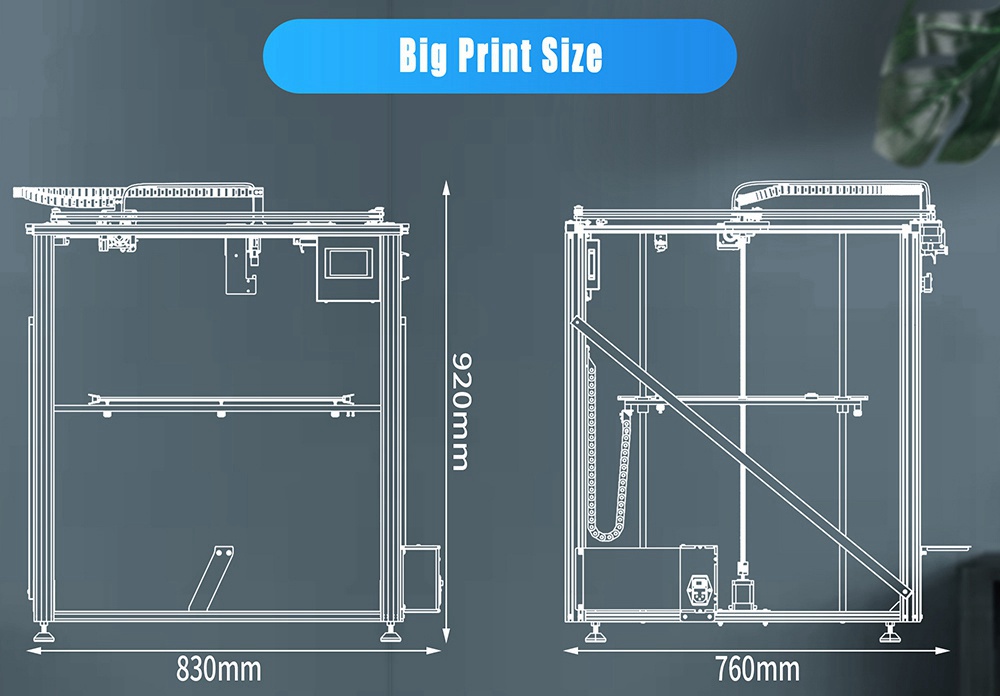 Tronxy 3D X5SA-500 Pro Upgraded FDM 3D Printer 500*500*600mm Linear Guide Titan Extruder CoreXY Ultra Silent Mainboard