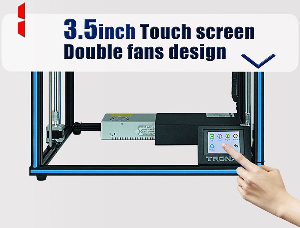 Tronxy X5SA-400 Kit de bricolage d'imprimante 3D de haute précision 400 * 400 * 400mm Titan extrudeuse carte mère Ultra silencieuse