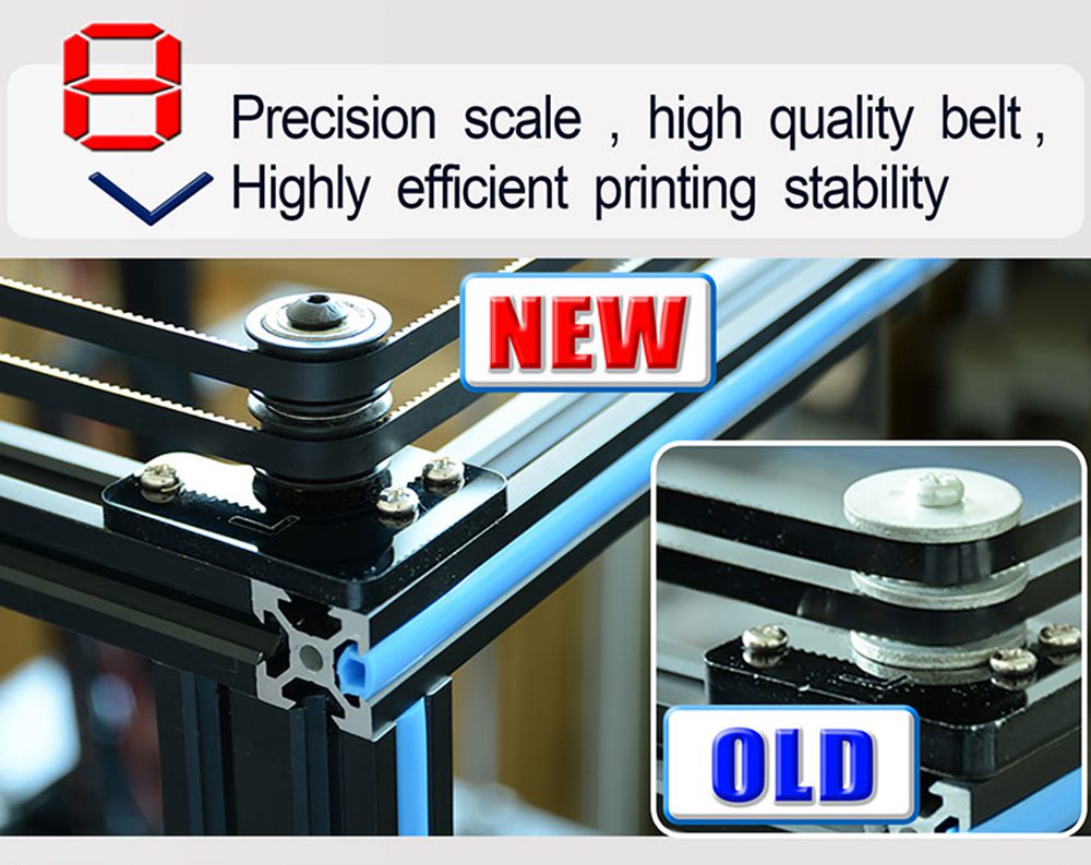 Tronxy X5SA-400 High Precision 3D Printer DIY Kit 400*400*400mm Titan Extruder Ultra Silent Mainboard
