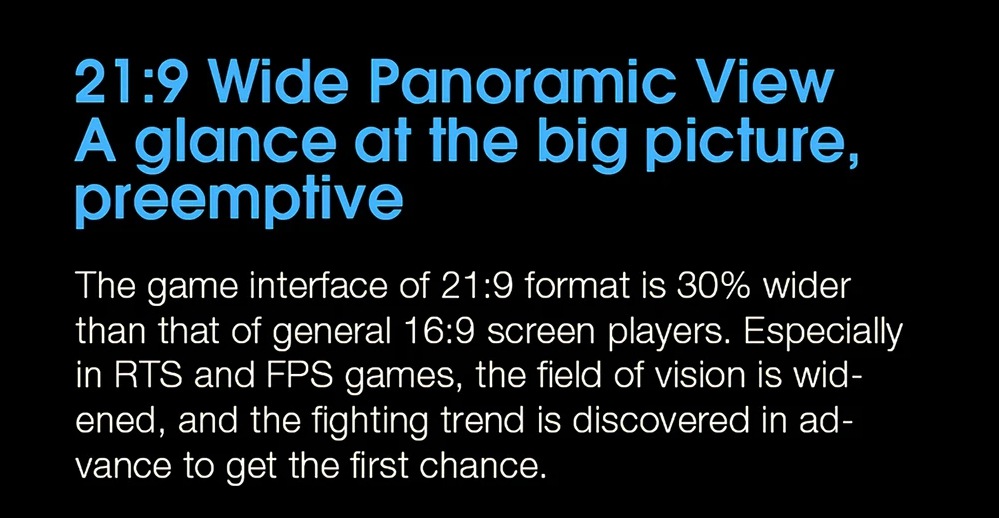 Original Xiaomi Curved Gaming Monitor 34 Inch 21:9 Bring Fish Screen 144Hz High Refresh Rate 1500R Curvature WQHD 3440*1440 Resolution 121% sRGB Wide Color Gamut Free-Sync Technology Display - Black