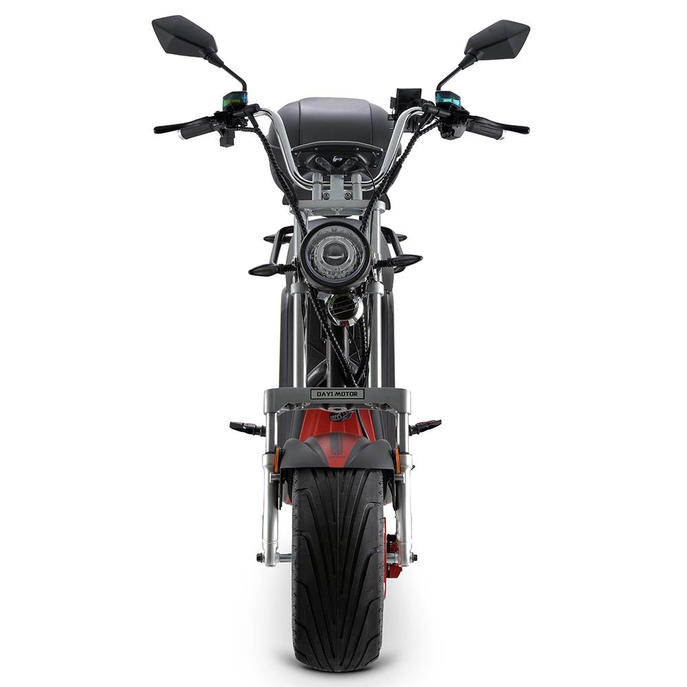 DAYI MOTOR e-Thor 3.0 Electric Motorcycle 3000W Brushless Motor 30AH Battery 12 Inch Scooter  - Red