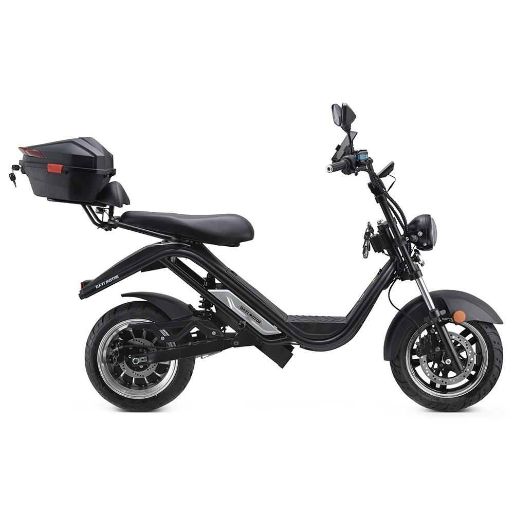 DAYI MOTOR e-Thor 5.0 Electric Motorcycle 4000W Brushless Motor 38AH Battery 13 Inch Scooter  - Black