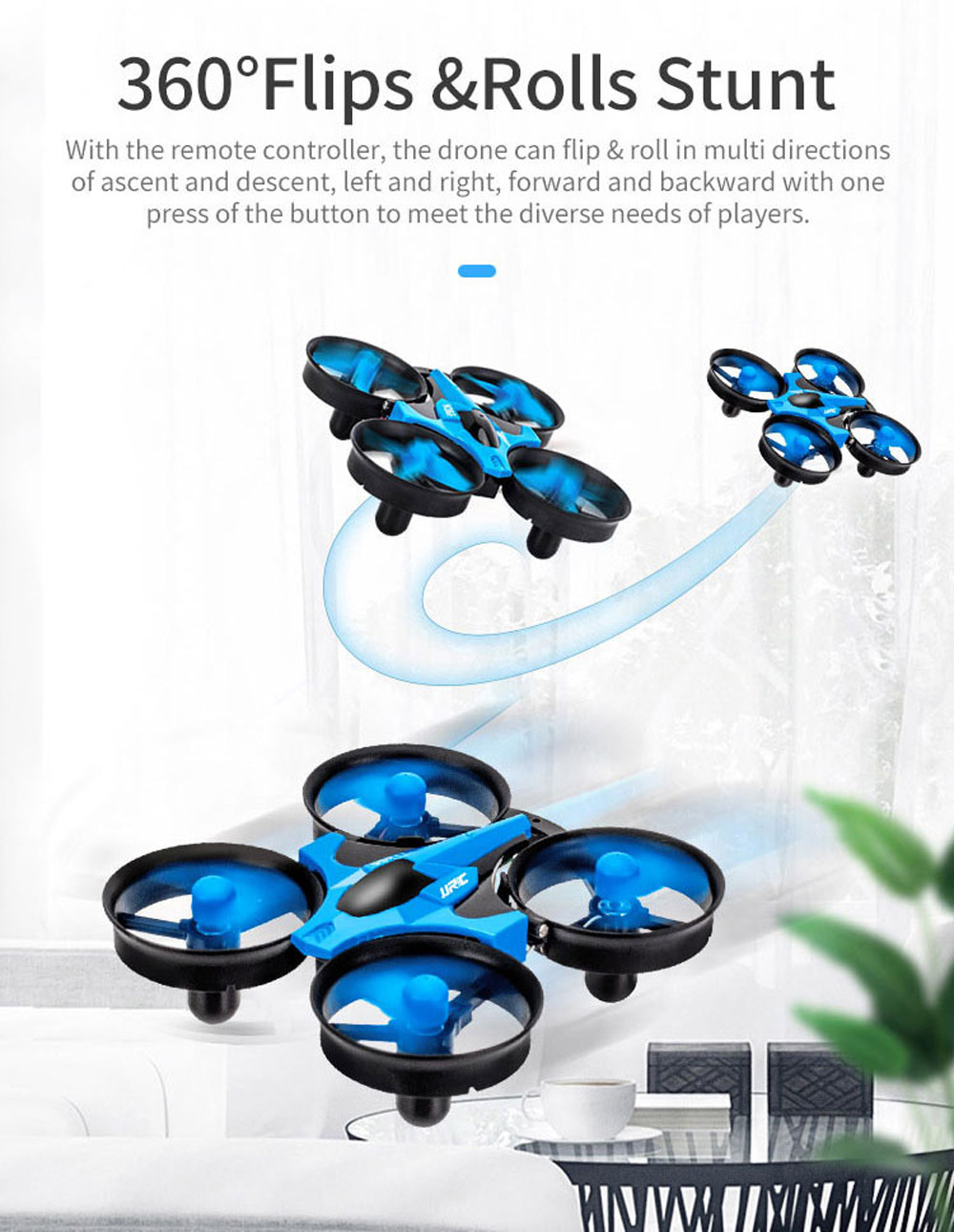 JJRC H36S 4 IN 1 Flying Drone Boat Flight Glider Hovercraft Ground Mode Detachable RC Quadcopter RTF - Two Batteries