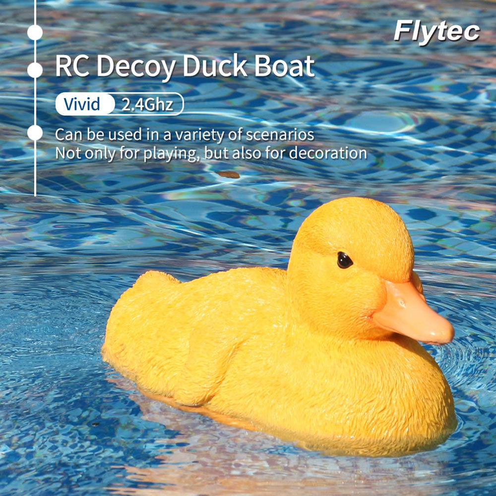 Flytec V203 2.4G 4CH Electric RC Boat Simulation Duck RTR - Yellow
