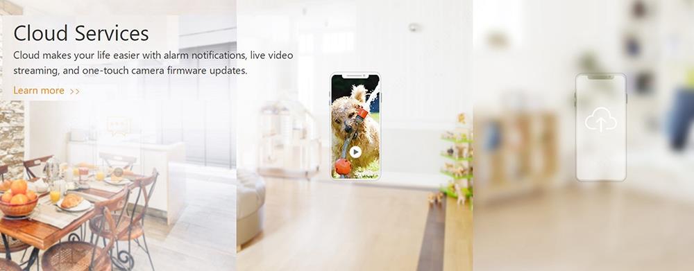 IPC-C22EP Dahua IMOU Cube 4MP IP Camera PIR Detection External Alarm Surveillance Two-way Talk Wi-Fi Connection Home Company Security Monitor - White