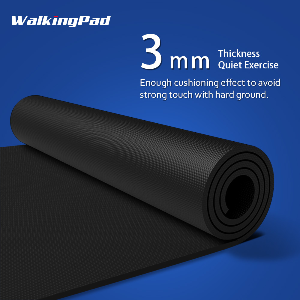 WalkingPad Mat For Treadmill Protect Floor Anti-skid Quiet Exercise Workout Eliminate Static Electricity For Fitness Equipment - Black