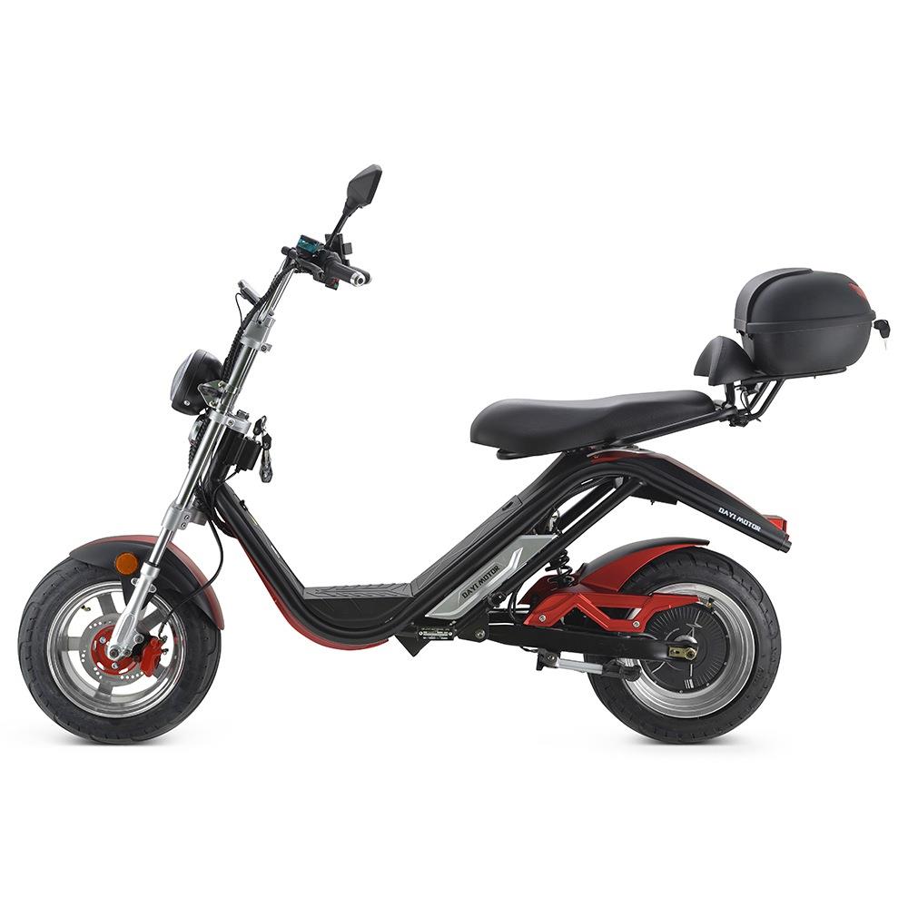 DAYI MOTOR e-Thor 3.0 Electric Motorcycle 3000W Brushless Motor 30AH Battery 12 Inch Scooter  - Red