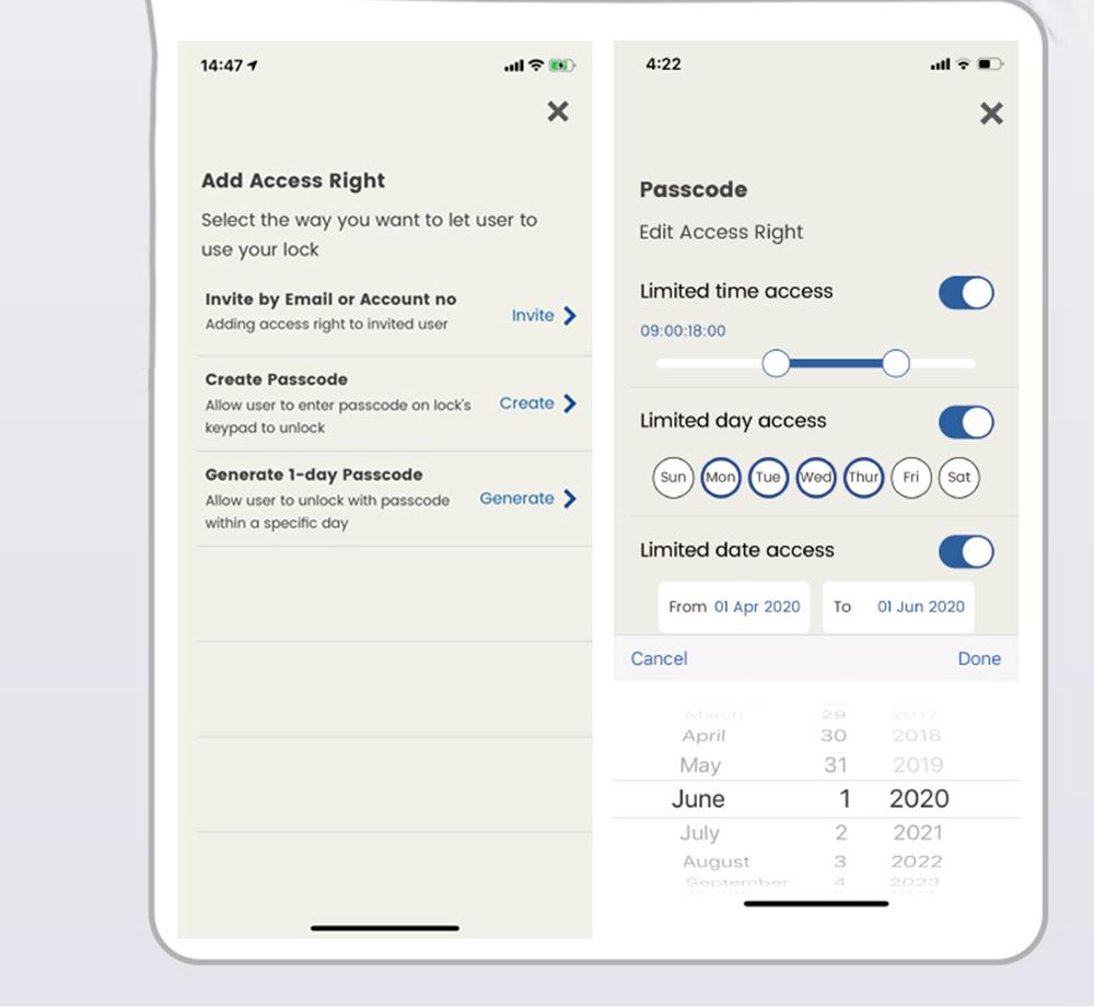 H02 Intelligent Electronic Combination Lock Silver