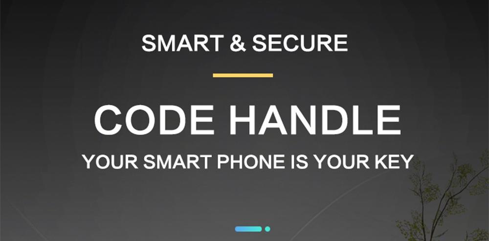 Exitec H02 Intelligent Electronic Combination Lock Smart keyless Anti-theft Door Lock iOS Android Bluetooth APP Remote Control - Silver