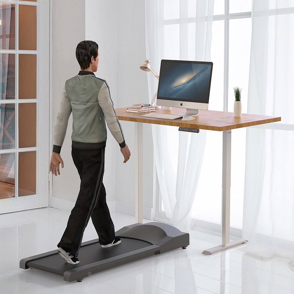 Urevo U1 Smart Walking Pad Ultra-Thin Treadmill + ACGAM Electric Desk