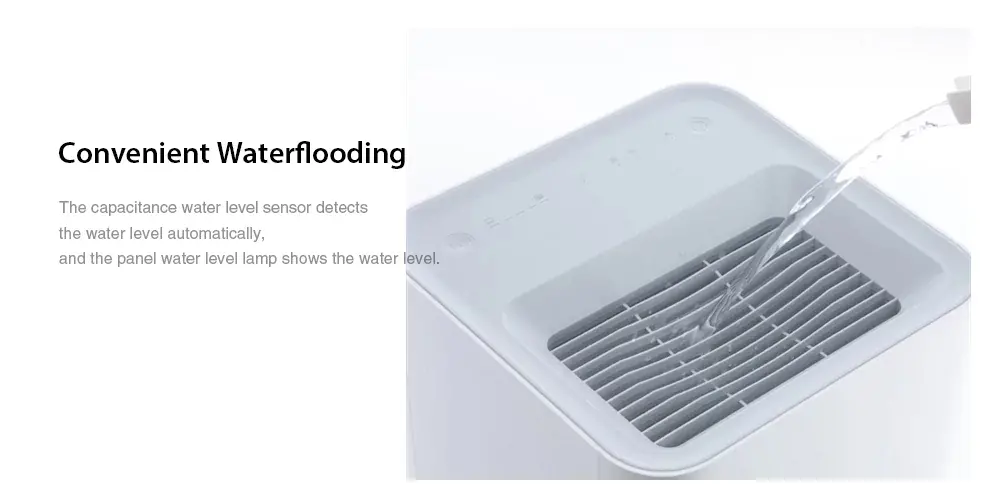 Smartmi  Evaporation Air Humidifier 240ml/h 4L Capacity Touch Control with APP Control Low Noise from Xiaomi Youpin - White