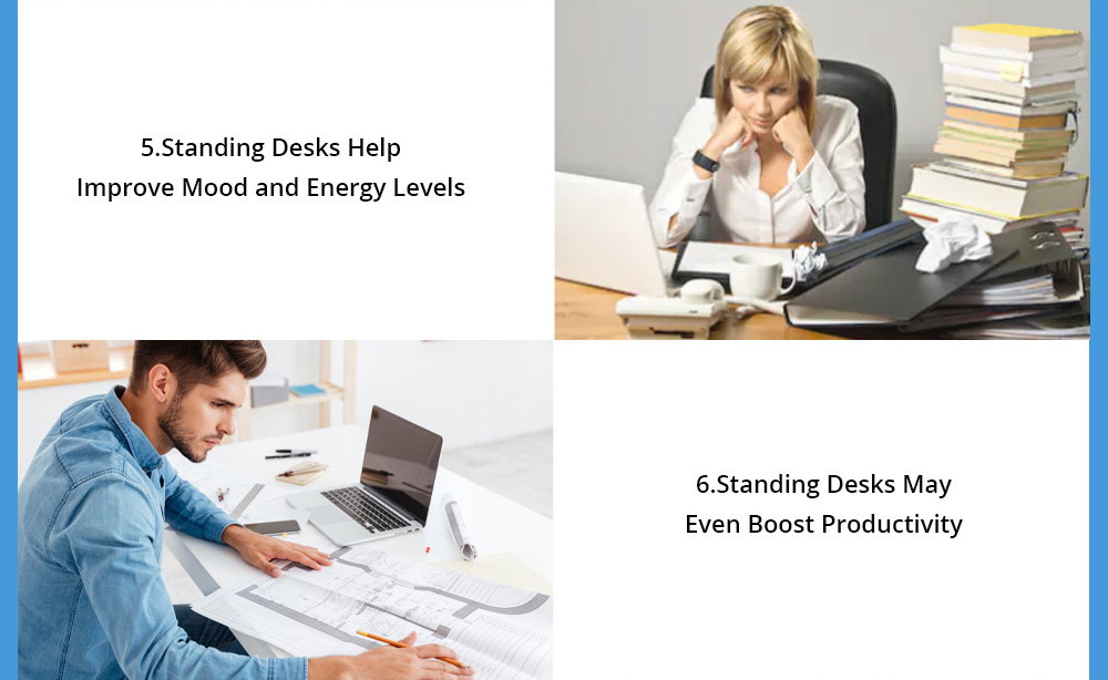 ACGAM Electric Standing Desk Frame Workstation, Ergonomic Height Adjustable Desk Base White (Frame Only)