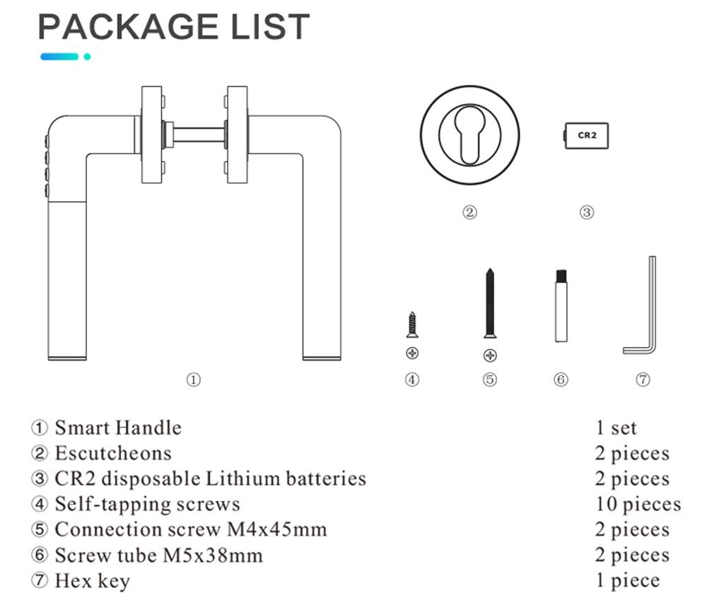 Exitec H02 Intelligent Electronic Combination Lock Smart keyless Anti-theft Door Lock iOS Android Bluetooth APP Remote Control - Silver