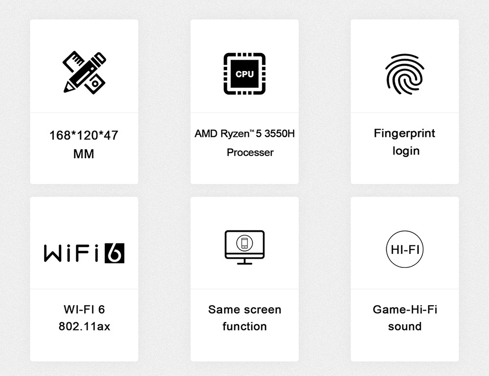 Beelink GT-R Pro MINI PC AMD Ryzen5 3550H Quad Core 16GB RAM 512GB SSD 1TB HDD WIFI6 Type-C same screen Game HI-FI  Screen Mirroring