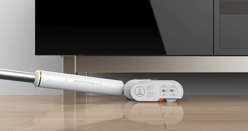 Behow WYPE Cordless Handheld Floor Cleaner Sweeping and Mopping Two in One Dual Water Tank Automatic Cleaning 2200mAh Battery 60 Minutes Running Time - Orange