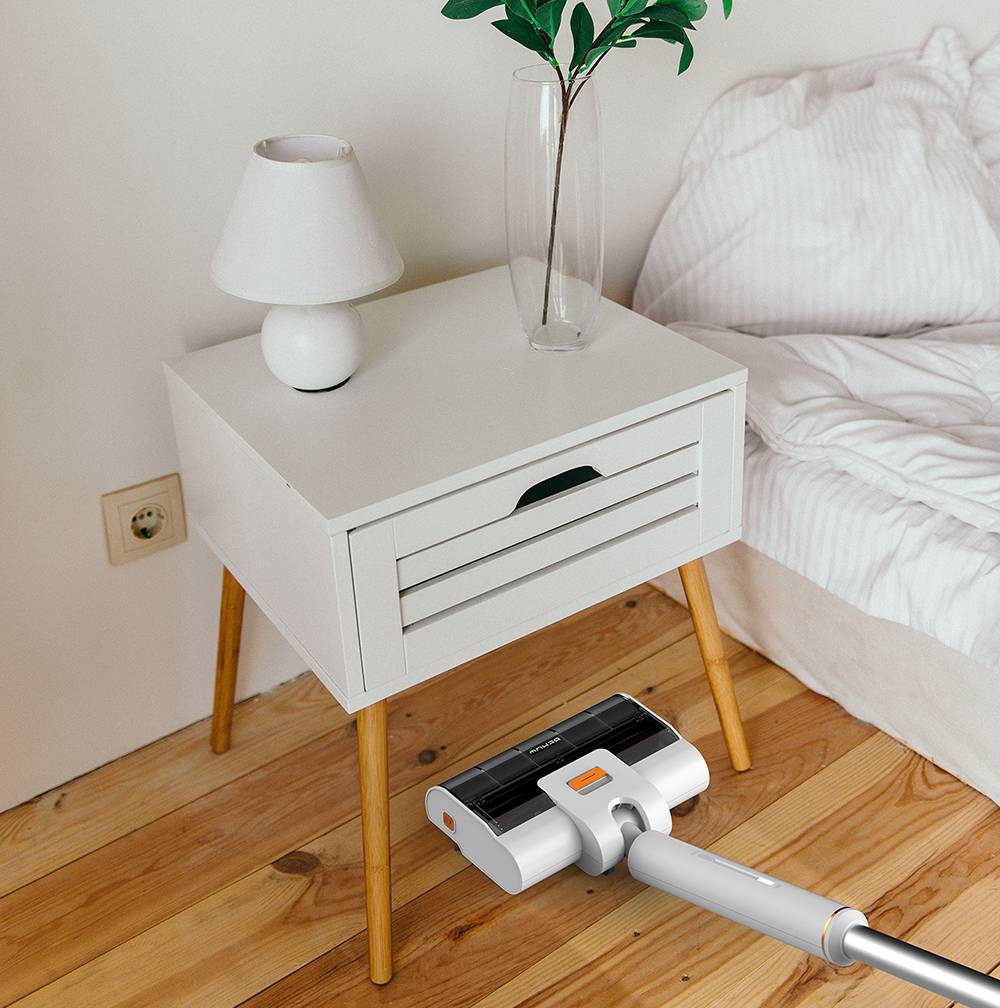 Behow WYPE Cordless Handheld Floor Cleaner Sweeping and Mopping Two in One Dual Water Tank Automatic Cleaning 2200mAh Battery 60 Minutes Running Time - Orange