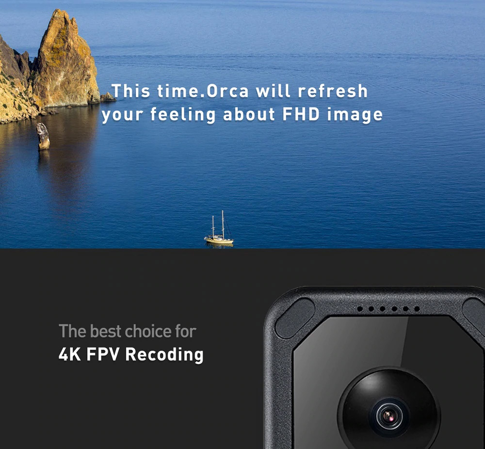 Caddx Orca 4K WIFI FOV 160 Degree Anti-Shake DVR FPV Action Camera For FPV Racing RC Drone