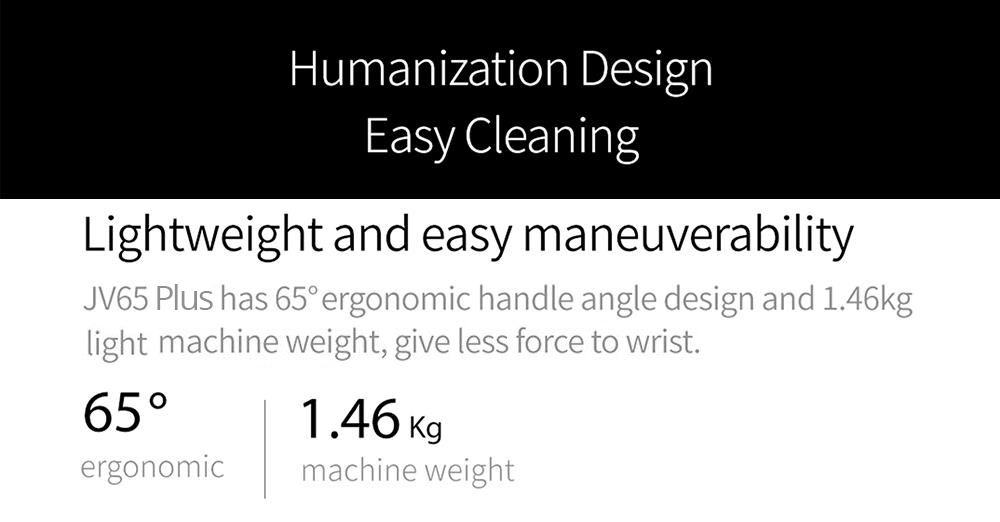 JIMMY JV65 Plus Cordless Handheld Flexible Vacuum Cleaner with 145AW Powerful Suction, 500W Digital Brushless Motor, 70 Minutes Run Time, Ultra-low noise for cleaning floors, furniture by Xiaomi