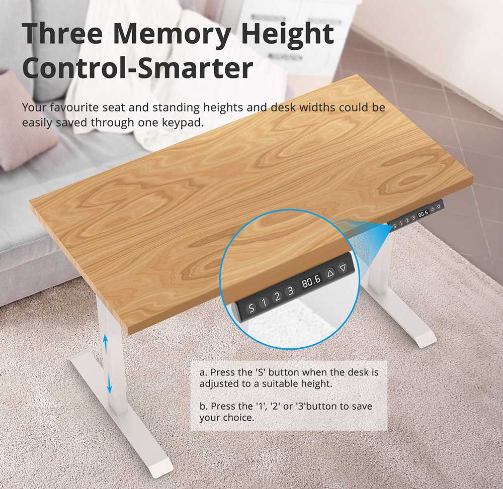 Acgam Electric Stand Up Desk Frame Workstation, Ergonomic Standing Height Adjustable Base White (Frame Only)