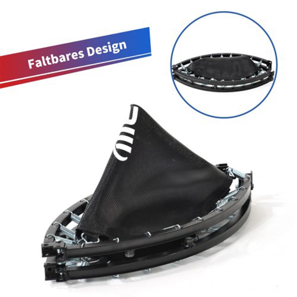 Merax 40 Inch Foldable Fitness Rebounder Mini Trampoline with Adjustable Foam Grip Home Exercise Trampoline - Red