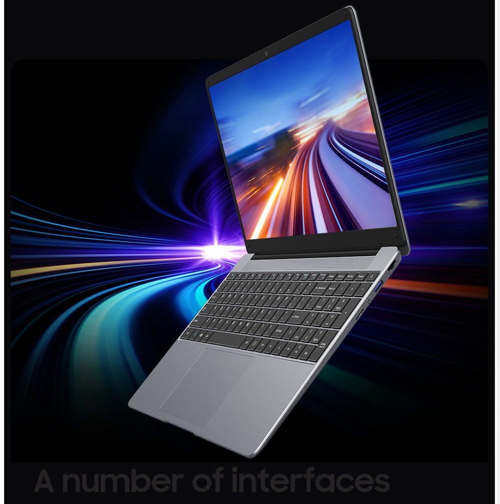 DERE X156 15.6 Inch Laptop Intel Celeron J4125 1920*1080 FHD 8GB DDR4 256G SSD Windows 10 HDMI Output - Silver