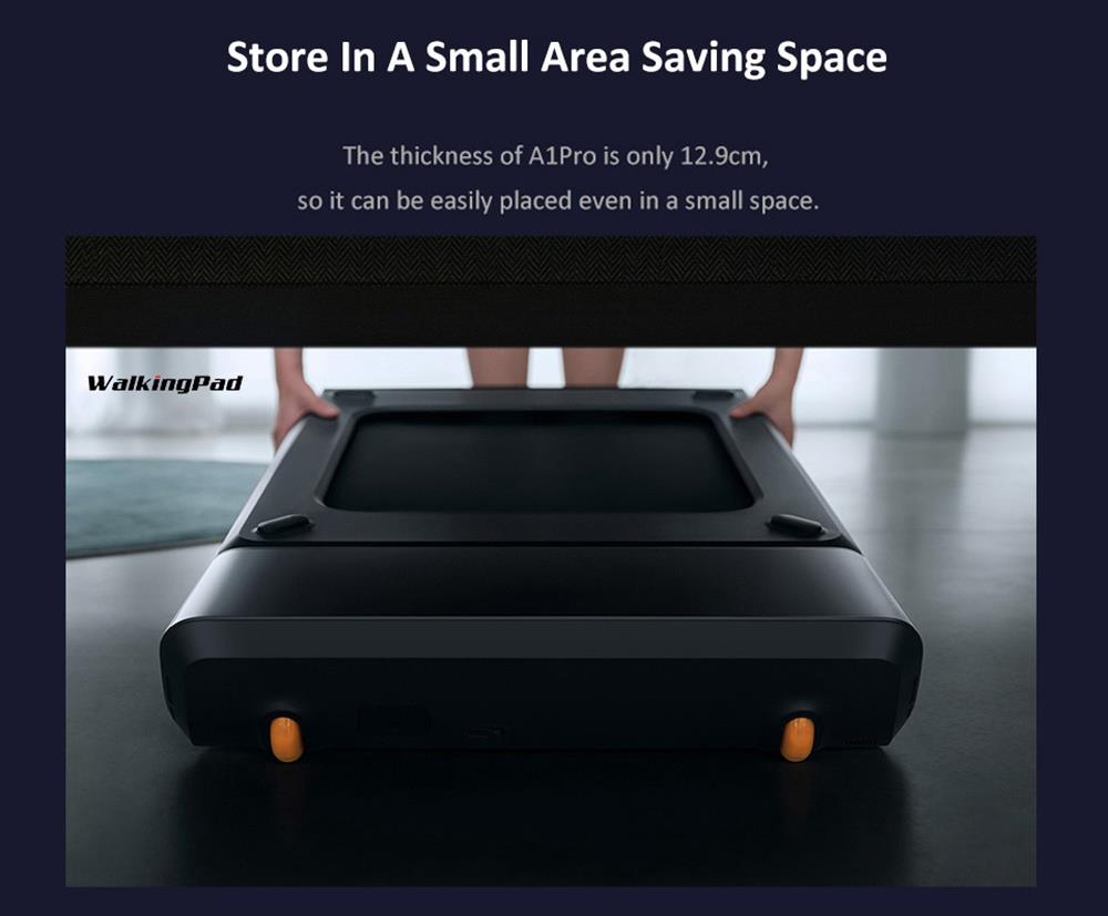 WalkingPad A1 Pro Walking Pad Smart Treadmill + ACGAM Electric Height Adjustable Desk Frame White