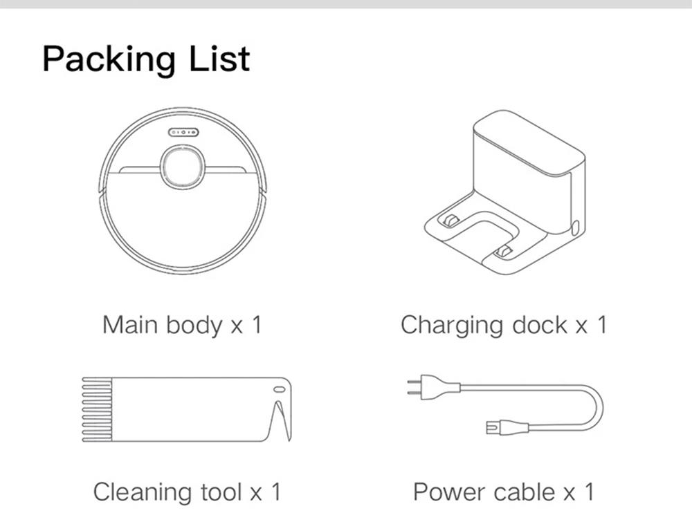 Dreame D9 Smart Robot Vacuum Cleaner Sweep and Mop 2-in-1 3000Pa Strong Suction LDS Laser Navigation 150 Minutes Running Time 270ml Electric Water Tank SLAM Smart Planning APP Control for Pet Hair, Carpet, Hard Floor EU Version - White