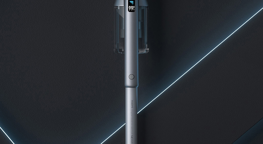 ROIDMI NEX 2 Pro Portable Smart Handheld Cordless Vacuum Cleaner  26500Pa Strong Suction 435W Motor 2500mAh Battery APP Control OLED Display From Xiaomi Youpin - Grey