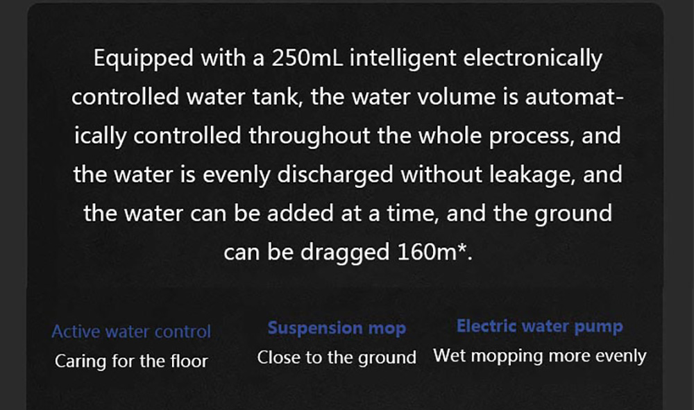 Xiaomi Mijia 1T Robot Vacuum Cleaner Visual Dynamic Navigation 3000pa Suction 3D Obstacle Avoidance 5200mAh Battery 180min Running Time APP Control - Black