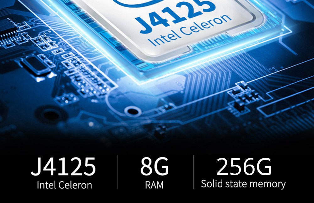 Cenava PA156G Laptop Intel Celeron J4125 15.6 Inch 1920*1080 Windows 10 8GB RAM 256GB SSD - Silver
