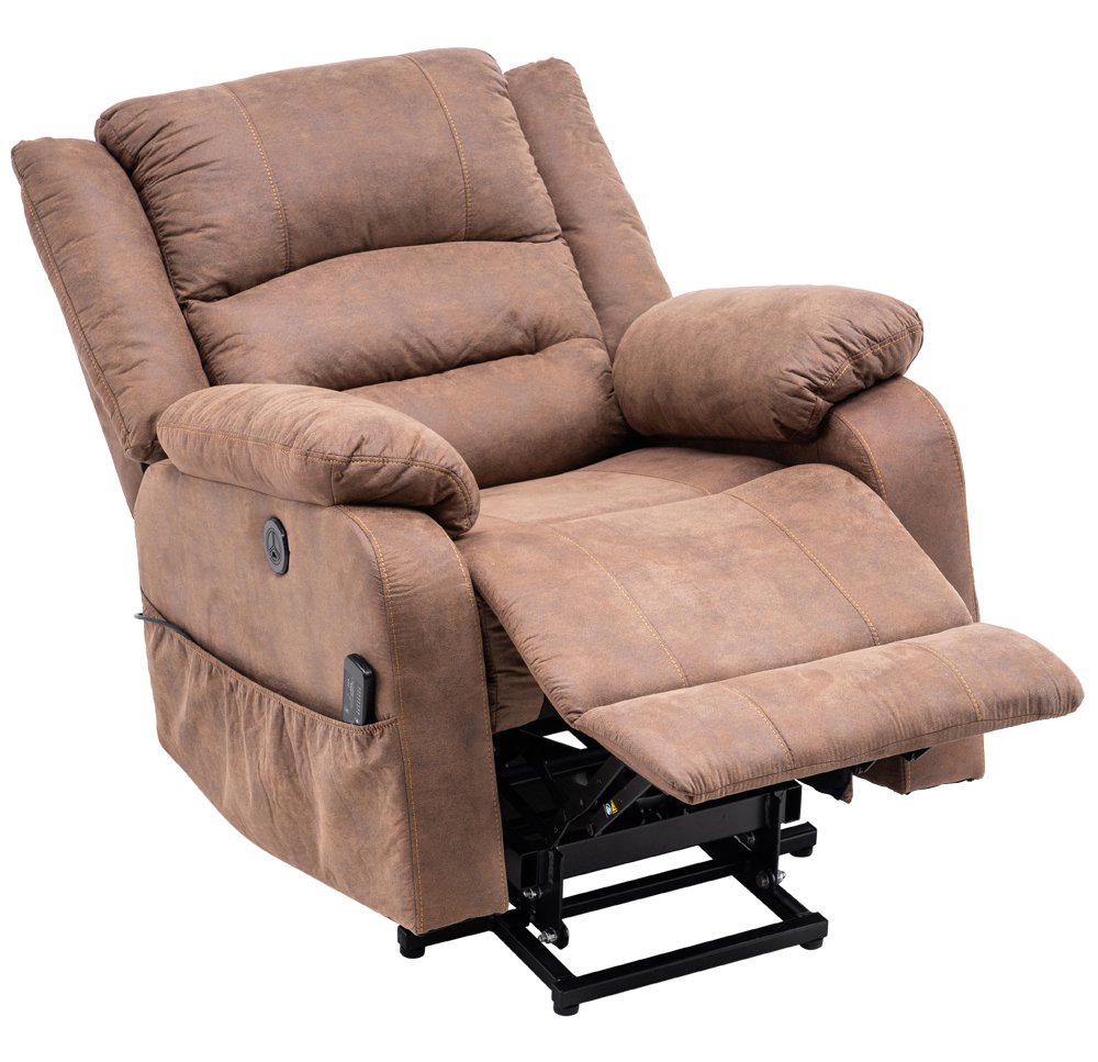 New Electric Lift Cloth Massage Chair Adjustable Angle With Armrests