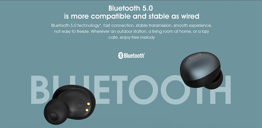 Elephone Elepods S TWS Auricolari Bluetooth 5.0 con cancellazione del rumore Microfono a bassa latenza Gaming Earbus - Verde