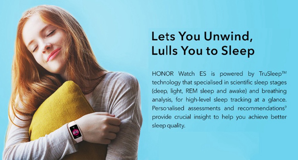 HUAWEI Honor ES Smartwatch 1.64 "AMOLED تعمل باللمس 95 أوضاع رياضية مراقبة الدم الأكسجين معدل ضربات القلب ضغط بلوتوث 5.1 5ATM مقاومة للماء - أبيض