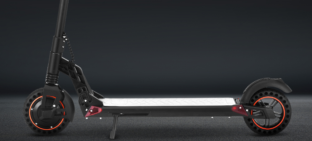 [2020 NUEVO] KUGOO S1 Plus Scooter eléctrico plegable 350W Motor 7.5Ah Pantalla LCD transparente Máx. 30 km / h 3 modos de velocidad Alcance máximo hasta 25 km Plegado fácil - Negro
