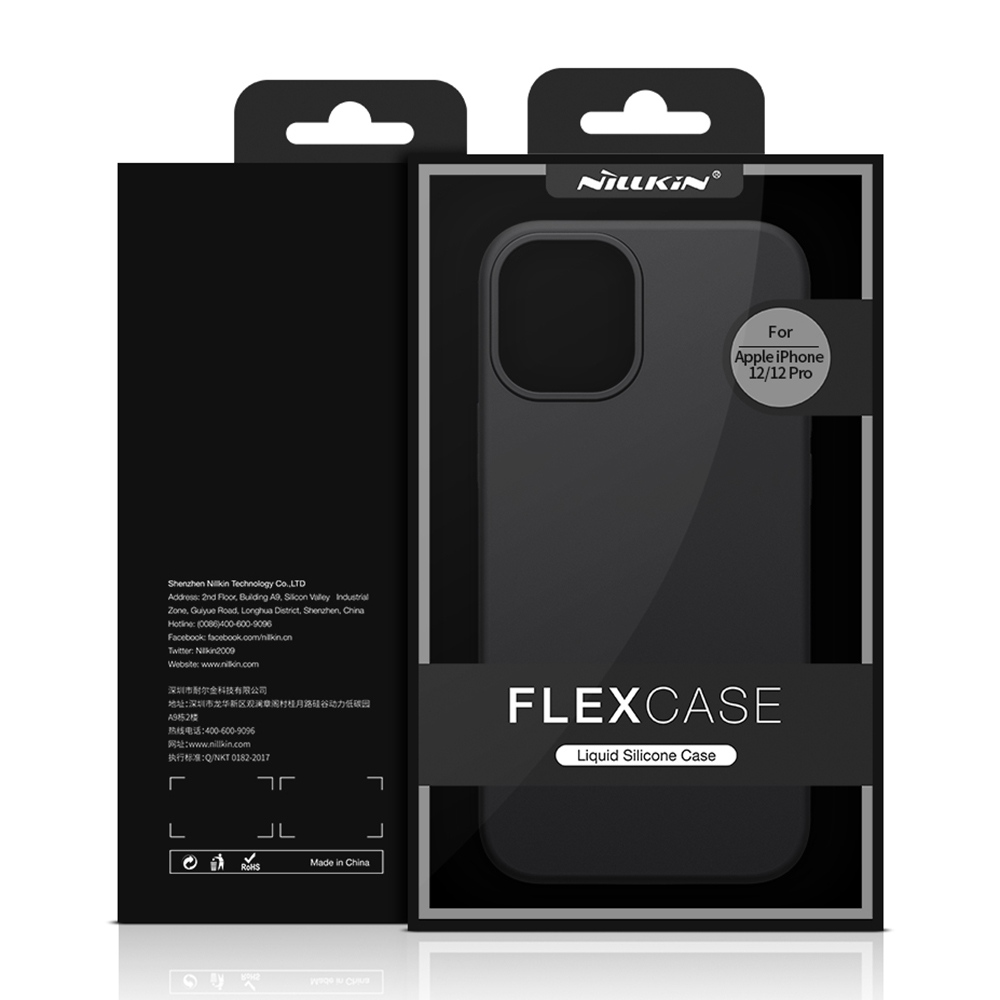 Liquid Silicone Rubber Flex Pure Case for Apple iPhone 12/12 Pro - Blue