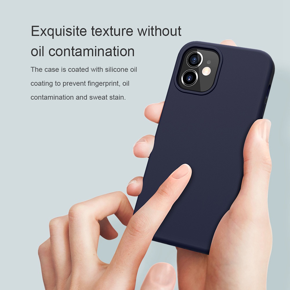 Liquid Silicone Rubber Flex Pure Case for Apple iPhone 12 Mini - Black