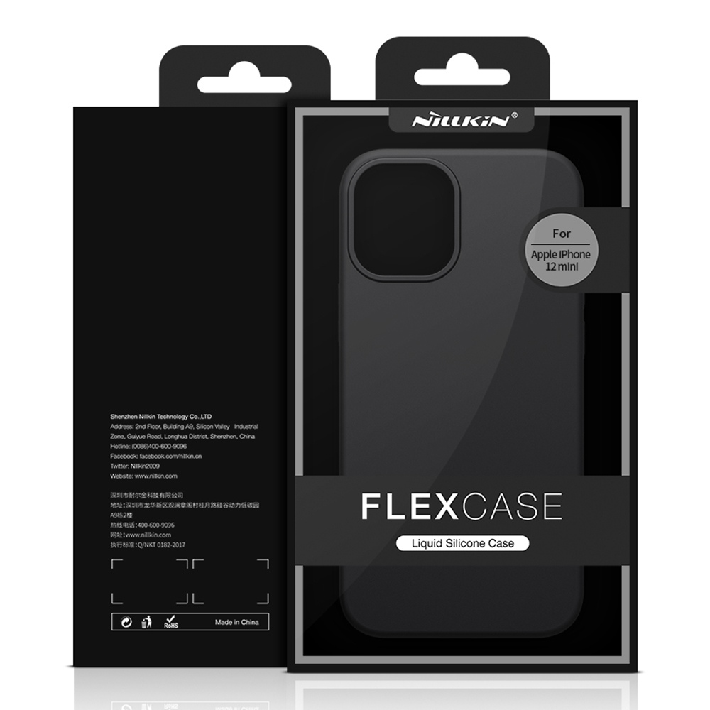 Liquid Silicone Rubber Flex Pure Case for Apple iPhone 12 Mini - Blue