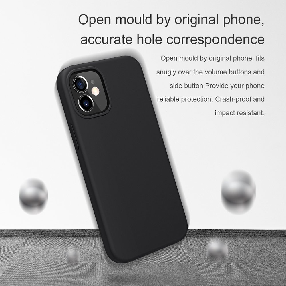 Liquid Silicone Rubber Flex Pure Case for Apple iPhone 12 Mini - Blue