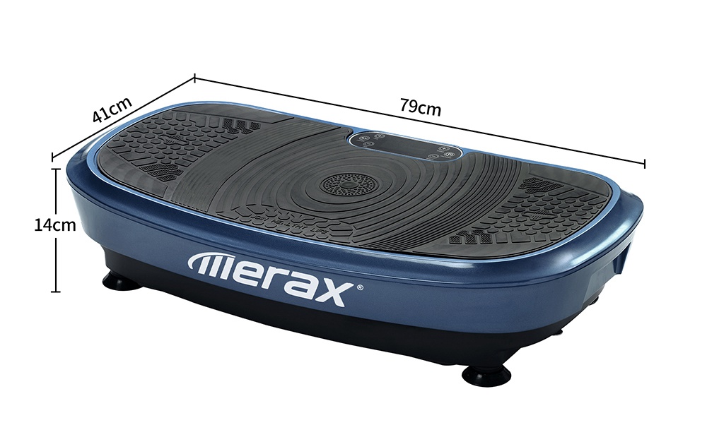 Merax Vibration Plate 3D Wipp Vibration Technology With Bluetooth Speaker - Blue