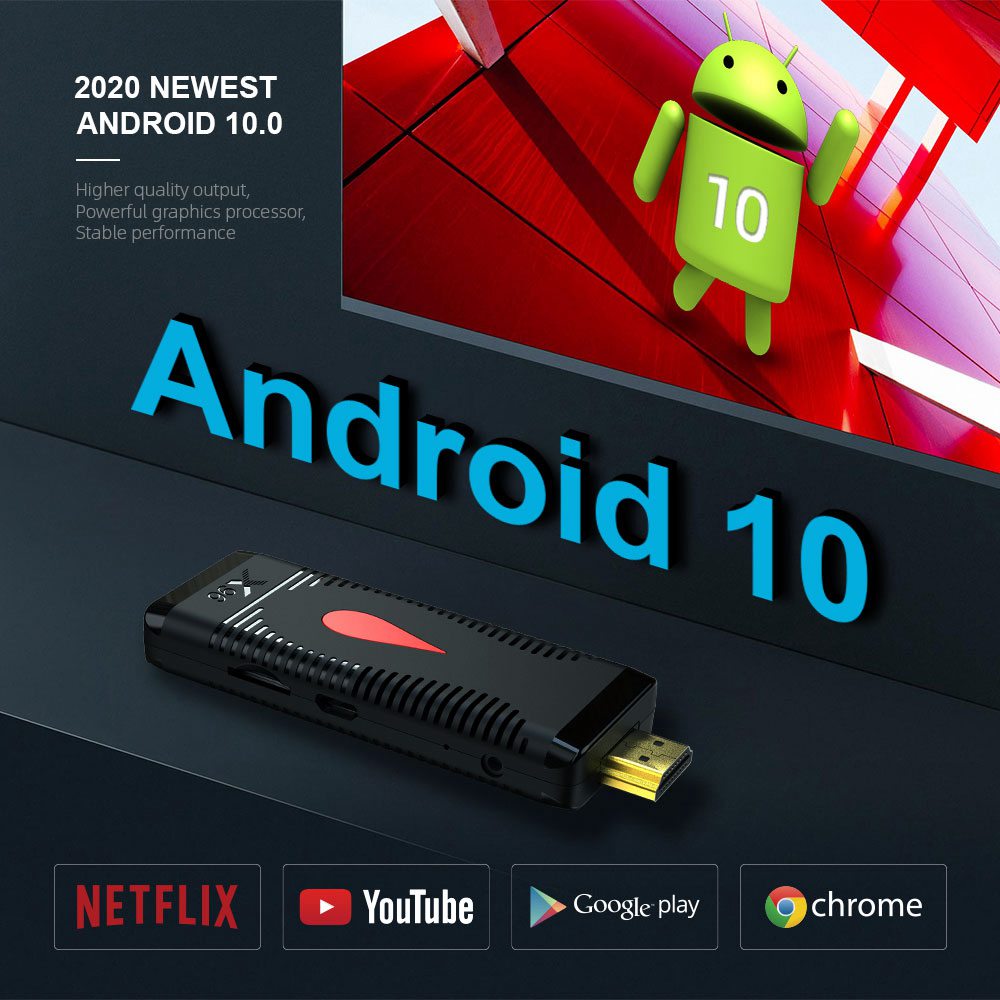 X96 S400 Allwinner H313 2GB/16GB 4K Android 10.0 TV Dongle H265 2.4G WIFI