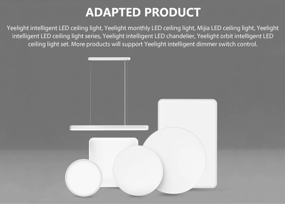 Yeelight Mount Version Smart Dimmer Switch APP Bluetooth Remote Control Adapt to Mijia Ceiling Light - White