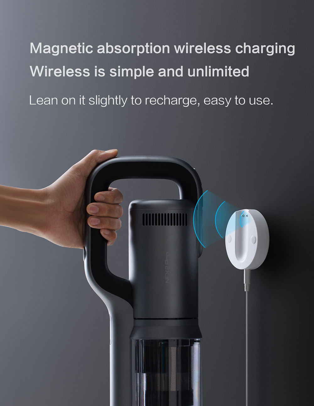 ROIDMI NEX 2 Pro Portable Wireless Handheld Vacuum Cleaner Grey