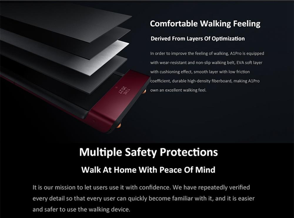 Xiaomi WalkingPad A1 Pro Fitness Walking Machine - Red