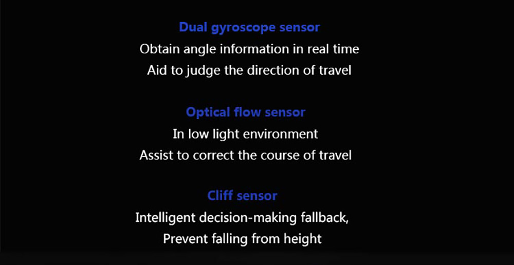 Xiaomi Mijia 1T Robot Vacuum Cleaner Visual Dynamic Navigation 3000pa Suction 3D Obstacle Avoidance 5200mAh Battery 180min Running Time APP Control - Black