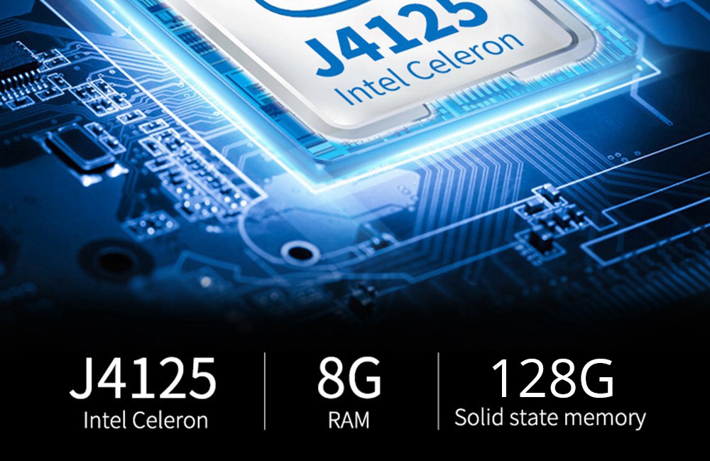 Cenava PA156G Laptop Intel Celeron J4125 15.6 Inch 1920*1080 Windows 10 8GB RAM 128GB SSD - Silver