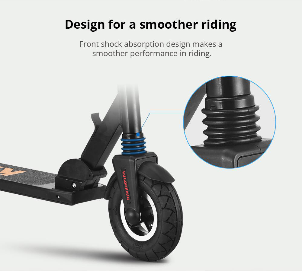 KUGOO S2 Folding Electric Scooter 250W Motor Max 25KM/H White