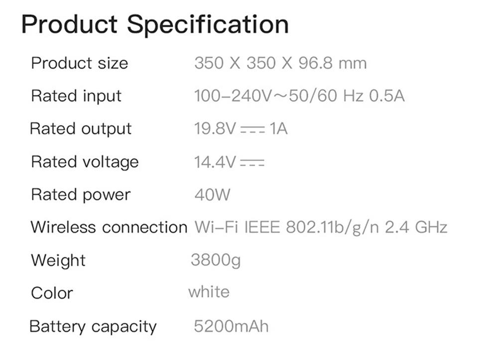 Dreame D9 Smart Robot Vacuum Cleaner Sweep and Mop 2-in-1 3000Pa Strong Suction LDS Laser Navigation 150 Minutes Running Time 270ml Electric Water Tank SLAM Smart Planning APP Control for Pet Hair, Carpet, Hard Floor EU Version - White