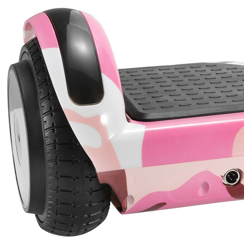 FUORIBORDO 6.5" Bluetooth auto bilanciamento Scooter e-scooter Flash ruote rosa 